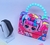 Kit Relógio Digital Bracelete Silicone Prova água + Bolsa Infantil Mini Bag Ombro Crianças Alça Pérola Frozen Minnie Lol Blogueira