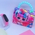 Kit Relógio Digital Bracelete Silicone Prova água + Bolsa Infantil Mini Bag Ombro Crianças Alça Pérola Frozen Minnie Lol Blogueira