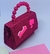 Bolsa Ombro Infantil Glitter Luxo Alça Corrente Transversal Princesa Barbie Mini Bag Alsa Pérola Moda Blogueira
