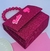 Imagem do Bolsa Ombro Infantil Glitter Luxo Alça Corrente Transversal Princesa Barbie Mini Bag Alsa Pérola Moda Blogueira