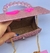 Bolsa Ombro Infantil Glitter Luxo Alça Corrente Transversal Princesa Barbie Mini Bag Alsa Pérola Moda Blogueira na internet