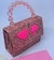 Bolsa Ombro Infantil Glitter Luxo Alça Corrente Transversal Princesa Barbie Mini Bag Alsa Pérola Moda Blogueira - loja online