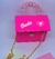 Bolsa Ombro Infantil Glitter Luxo Alça Corrente Transversal Princesa Barbie Mini Bag Alsa Pérola Moda Blogueira