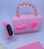 Kit Relógio Digital Band Prova água Silicone + Bolsa Infantil Mini Bag Alça Pérola Princesa Dinsey Barbie Glitter Luxo Moda Blogueira - loja online