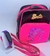 Imagem do Kit Relógio Digital Led Band Bracelete Silicone + Mini Mochila Barbie Bolsa Infantil Transversal Rosa Pink Pelúcia Rosa Presente