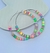 Kit Conjunto Colar Choker e Brincos Argola Disco Disquinhos Fimo Coloridos Borracha Tedência Moda Verão na internet
