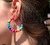 Brincos Argola grande Pequeno Miçangas Fimo Disco Disquinhos Coloridos Moda Praia Verão Tendência