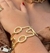 Pulseira Corrente Thassia Naves Bracelete Folheado a Ouro 18k Tendência Moda Blogueira Luxo Lançamento - loja online