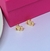 Kit Conjunto Colar e Brincos Infantil Disney Barbie Minnie Mickey Unicórnio Hello Kitty Folheado Ouro Tendência Moda - loja online