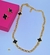 Kit Colar e Brincos 3 Trevo Flor Branco Preto Corrente Elo Português Folheado Ouro Inspiração Virginia Blogueira Moda