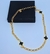 Colar 3 Trevos Flor Corrente Elo Português Pingente Trevo Preto Branco Folheado Ouro Inspiração Virginia Moda Blogueira