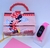 Kit Relógio Digital Led Bracelete Silicone Prova água + Bolsa Mini Bag Princesa Disney Alça Pérola Barbie Frozen Sofia Unicórnio Presente