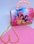 Kit Relógio Digital Led Bracelete Silicone Prova água + Bolsa Mini Bag Princesa Disney Alça Pérola Barbie Frozen Sofia Unicórnio Presente - loja online