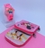 Kit Relógio Didital Pisca Luz Led Colorido Toca Musica Menina/Menino + Carteira Infantil para Crianças Desenho Animado Presente