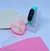 Kit Relógio Infantil Digital Bracelete Silicone Band Prova água + Conjunto Colar e Brincos Dourado + Caixa Coração rosa Tendência