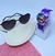 Imagem do Kit Relógio Infantil Digital Meninas Pisca Luz Toca Musica Princesas Disney + Óculos de Sol Coração Armação Inox Tendência Moda