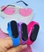 Imagem do Kit Relígio Infantil Digital Led Prova água Band Silicone Menina + Óculos de Sol Formato Coração Aço Flexível Tendência Moda