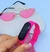 Kit Relígio Infantil Digital Led Prova água Band Silicone Menina + Óculos de Sol Formato Coração Aço Flexível Tendência Moda