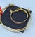 Kit Conjunto Colar Choker e Pulseira Elo Aro liso Metal ajustável 6mm Duplo Feminino Lançamento Moda Blogueira luxo