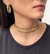 Kit Conjunto Colar Choker e Pulseira Elo Aro liso Metal ajustável 6mm Duplo Feminino Lançamento Moda Blogueira luxo - Store LVO
