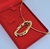 Colar Choker Aro Liso Rigido com Pingente Orgânico Minimalista Vazado Folheado Ouro 18K Ispiração Moda Blogueira Luxo - loja online