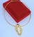 Colar Choker Aro Liso Rigido com Pingente Orgânico Minimalista Vazado Folheado Ouro 18K Ispiração Moda Blogueira Luxo - comprar online