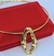 Colar Choker Aro Liso Rigido com Pingente Orgânico Minimalista Vazado Folheado Ouro 18K Ispiração Moda Blogueira Luxo - comprar online