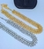 Imagem do Kit Conjunto Colar e Pulseira Feminina Corrente Grossa Elo Oitinho infinito Folheado Ouro 18k Tendência Moda Blogueira