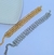 Imagem do Pulseira Feminino Corrente Elo Oitinho infinito Entrelaçados Folheado Ouro 18k Dourado Prata Tendência Moda Luxo