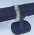Pulseira Feminino Corrente Elo Oitinho infinito Entrelaçados Folheado Ouro 18k Dourado Prata Tendência Moda Luxo