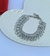 Pulseira Feminino Corrente Elo Oitinho infinito Entrelaçados Folheado Ouro 18k Dourado Prata Tendência Moda Luxo - comprar online
