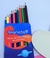 Kit Estojo Infantil Escolar com Ziper Princesas Disney Desenho Animado para Crianças Meninas + Kit Lapis de Cor 12 cores Presente