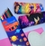 Kit Estojo Infantil Escolar com Ziper Princesas Disney Desenho Animado para Crianças Meninas + Kit Lapis de Cor 12 cores Presente