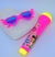 Kit Microfone Brinquedo Infantil para Crianças Menina Musical com Som Luz Musica + Óculos Coração Rosa Pop Star Presente - Store LVO