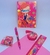 Kit Materiais Infantil Escolar Aprendizagem Esducativo para Crianças Menino/Menina Lapis Apontador Borracha Régua Caderno 6 Peças na internet