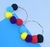 Par de Brincos Argola 6cm Feminino / Brinco com Pompom Coloridos para Festas Bloco de Carnaval Ispiração Blogueira na internet