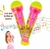 Kit Microfone Brinquedo Infantil para Crianças Menina Musical com Som Luz Musica + Óculos Coração Rosa Pop Star Presente na internet