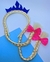 Tiara de Cabelo Infantil Arco com Trança e Laço Coroa Princesas Disney Frozen Arquinho Festas Aniversário Evento Presente