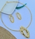 Kit Conjunto Colar e Brincos Choker aro Liso Orgânco Oval Vazado Andulado Folheado Ouro 18k Inspiração Blogueira Lançamento - comprar online