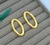 Imagem do Par de Brincos Feminino Orgânico Vazado Martelado Folheado Ouro 18K Dourado Antialérgico Inspiração Blogueira Tendência