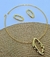 Kit Conjunto Colar e Brincos Choker aro Liso Orgânco Oval Vazado Andulado Folheado Ouro 18k Inspiração Blogueira Lançamento