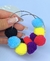 Brincos Feminino para Carnaval Festas Bloquinhos Fitas Fitinhas Coloridas Brinco Argola com Pompom Flor Girassol Eventos Tendência - loja online