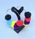 Imagem do Brincos Feminino para Carnaval Festas Bloquinhos Fitas Fitinhas Coloridas Brinco Argola com Pompom Flor Girassol Eventos Tendência