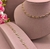 Kit Colar Choker e Pulseira Tiffany Cristal Pedras Ponto de Luz Cristais Folheado Ouro Tifany Gargantilha Dourado Presente