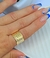Anel Chapa Ajustável Regulável Religioso Oração Tudo Posso Folheado Ouro 18k Dourado Prata Feminino/ Masculino - comprar online