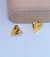 Kit Conjunto Colar e Brincos Corrente Grossa Elo Português com Pingente Coração liso 6mm Folheado Ouro Blogueira