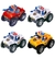 Imagem do Carro Carrinho Maluco Cambalhota Jep Policia Jeep Bate e Volta Manobras Radicais Brinquedo Infantil Crianças + Pilhas