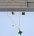 Kit Conjunto Colar e Brincos com Pingente Trevo de Quatro folhas Corrente Inspiração Blogueira Virginia Folheado Ouro - loja online