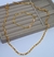 Kit Colar e Pulseira Corrente elos Cartier Folheado Ouro Gargantilha Masculino e Feminino Unissex 70cm 4mm Tendência - comprar online
