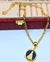 Colar religioso Corrente Grossa Elo Português com Pingente Medalha Redonda Nossa senhora aparecida azul Tendência Moda